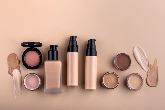 Assorted OEM cosmetics showcasing a variety of makeup and skincare products